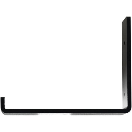 Ekena Millwork Steel Hanging Shelf Bracket, Powder Coated Black 2"W x 8"D x 6"H BKTM02X08X06HSPBL